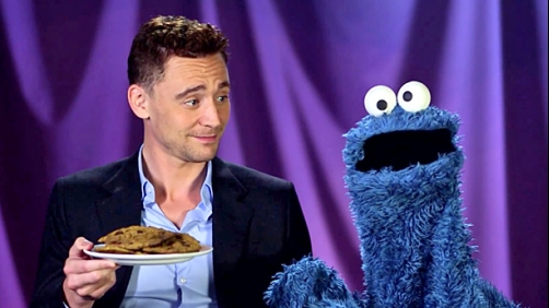 Cookie Monster and Tom Hiddleston (What More Do You Need?)