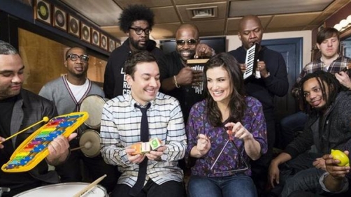 Idina Menzel Sings “Let It Go” with Jimmy Fallon & The Roots