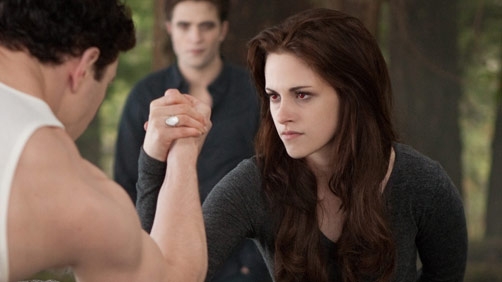 Watch Bella Beat a Vampire Hulk Arm Wrestling