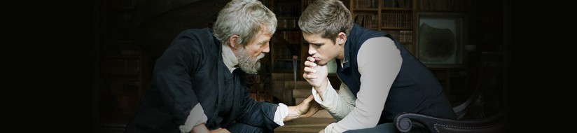 Jeff bridges and Brenton Thwaites in 'The Giver'