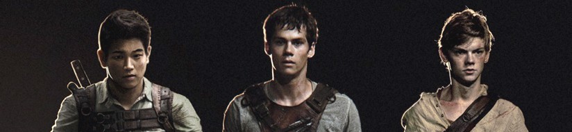 Three of the central guys in 'The Maze Runner'